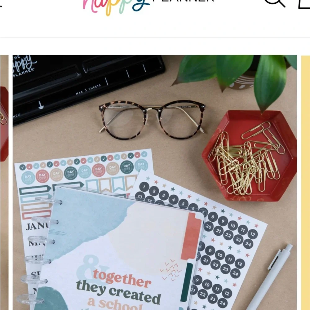 Happy Planner Homeschool Calendar Extension BRAND NEW 🍎